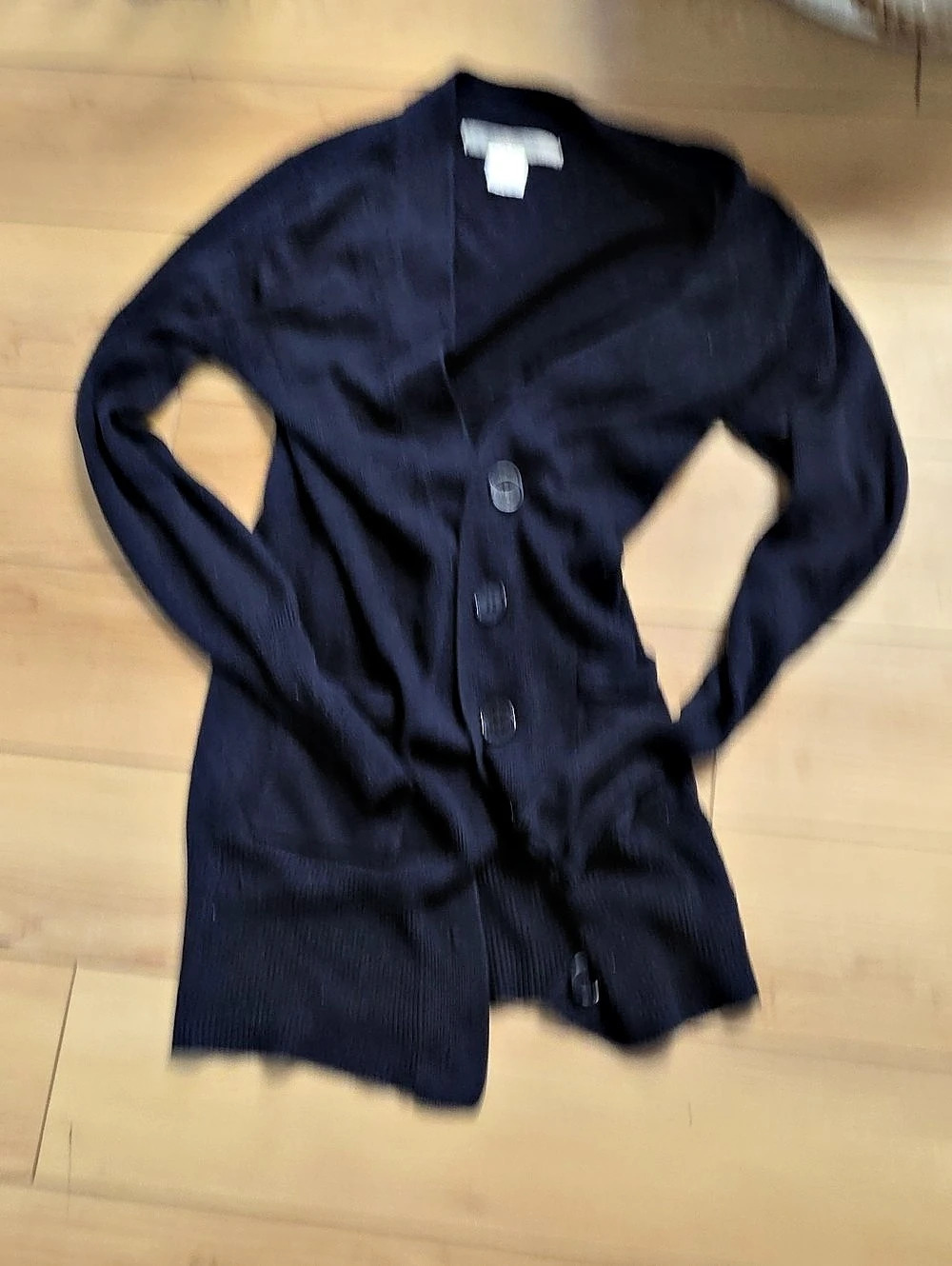 Black V-Neck Cardigan